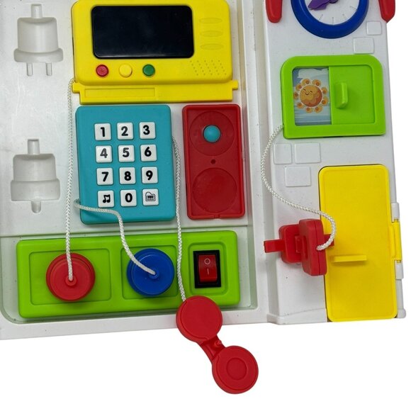 Musical Montessori Busy Board Bilingual Toddler Early Education Portable - Picture 5 of 6